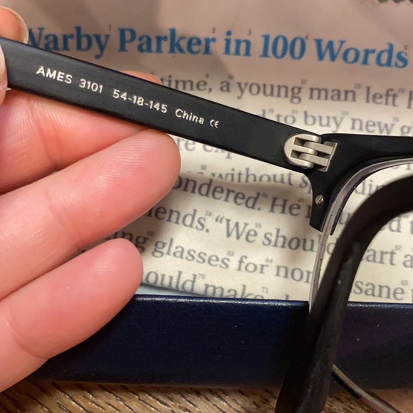 Warby Parker Black Matte Glasses